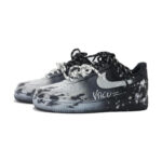 [Custom Ink Splashing Diary]  Air Force 1 Skateboard Shoes Unisex Low-Top White - Image 3