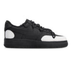 [Custom Rainbow whale]  Air Force 1 Skateboard Shoes Unisex Low-Top Black Gray - Image 2
