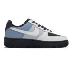 [Custom Oxford 2D]  Air Force 1 Skateboard Shoes Unisex Low-Top Black White Blue - Image 2