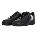 [Custom Cosmic Moon]  Air Force 1 Skateboarding Shoes Men Low-top Black/white - Image 3