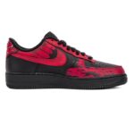 [Custom Male samurai of the Warring States period]  Air Force 1 Skateboarding Shoes Men Low-top Black/Red - Image 2