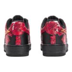 [Custom Male samurai of the Warring States period]  Air Force 1 Skateboarding Shoes Men Low-top Black/Red - Image 4
