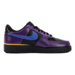 [Custom Men's setting sun afterglow]  Air Force 1 Skateboarding Shoes Men Low-top Purple/Gold - Image 3