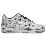 [Custom Broken snow realm]  Air Force 1 Skateboarding Shoes Men Low-top White/black - Image 2