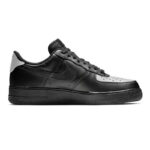 [Custom Dark shadow]  Air Force 1 Skateboarding Shoes Unisex Low-top Black/grey - Image 2