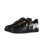 [Custom MAX for men and women]  Air Force 1 Skateboarding Shoes Unisex Low-top Black/Brown/White - Image 3