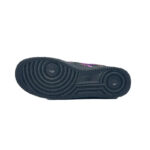 [Custom Pearl purple flower]  Air Force 1 Skateboard Shoes Unisex Low-Top Black/Purple - Image 6