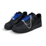 [Custom Men's starry sky blue]  Air Force 1 Skateboarding Shoes Men - Image 3