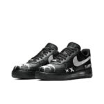 [Custom White moonlight]  Air Force 1 Skateboarding Shoes Unisex Low-top Black/White - Image 3