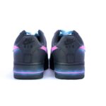 [Custom Dawn]  Air Force 1 Skateboarding Shoes Unisex Low-top Black/pink/blue - Image 4