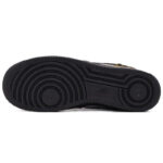 [Custom Helios, the male version of the Sun God]  Air Force 1 Skateboarding Shoes Men Low-top Red/Black/Gold - Image 5
