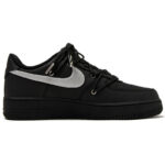 [Custom 3D Black and silver]  Air Force 1 Skateboarding Shoes Unisex - Image 3