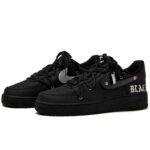 [Custom 3D Black and silver]  Air Force 1 Skateboarding Shoes Unisex - Image 4