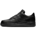 [Custom Functional pirate silver]  Air Force 1 Skateboarding Shoes Unisex Low-top Black - Image 6