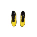 [Custom Mustard yellow for men and women]  Air Force 1 Skateboard Shoes Unisex Low-Top Yellow/Black - Image 4