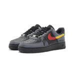 [Custom AF Red Greyhound]  Air Force 1 Skateboard Shoes Unisex Low-Top Black Gray Red - Image 3