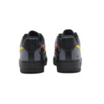 [Custom AF Red Greyhound]  Air Force 1 Skateboard Shoes Unisex Low-Top Black Gray Red - Image 4