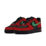 [Custom The crimson night is lush and green]  Air Force 1 Skateboard Shoes Unisex Low-Top Red - Image 3