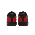 [Custom The crimson night is lush and green]  Air Force 1 Skateboard Shoes Unisex Low-Top Red - Image 4
