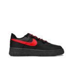 [Custom Red stars all over the sky]  Air Force 1 Anti-Slip Wear-Resistant Low-Top Skateboard Shoes Unisex Black Red - Image 2