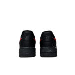 [Custom Red stars all over the sky]  Air Force 1 Anti-Slip Wear-Resistant Low-Top Skateboard Shoes Unisex Black Red - Image 4