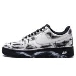[Custom Polar day]  Air Force 1 Skateboard Shoes Unisex Low-Top White/Black