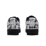 [Custom Polar day]  Air Force 1 Skateboard Shoes Unisex Low-Top White/Black - Image 3