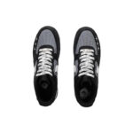 [Custom Black Silver Goth]  Air Force 1 Skateboard Shoes Unisex Low-Top Silver - Image 5