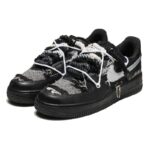 [Custom Those who bind dreams act]  Air Force 1 Skateboarding Shoes Men Low-top Black - Image 3