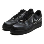 [Custom Words cross boundaries]  Air Force 1 Skateboarding Shoes Unisex Low-top Black - Image 3