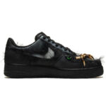 [Custom Wild charm and secluded traces]  Air Force 1 Skateboarding Shoes Men Low-top Black - Image 2