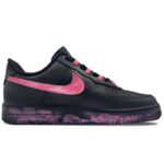 [Custom monster]  Air Force 1 Skateboard Shoes Unisex Low-Top Pink/Black - Image 2