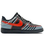 [Custom The Mechanical Age]  Air Force 1 Skateboard Shoes Unisex Low-Top Black/Red/Gray - Image 2