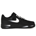 [Custom Silver moonlight]  Air Force 1 Skateboard Shoes Unisex Low-Top Black/White - Image 2