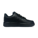 [Custom Golden Python]  Air Force 1 Skateboard Shoes Men Low-Top Black/Gold - Image 2
