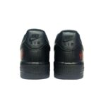 [Custom Golden Python]  Air Force 1 Skateboard Shoes Men Low-Top Black/Gold - Image 4