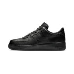 [Custom Golden Python]  Air Force 1 Skateboard Shoes Men Low-Top Black/Gold - Image 6