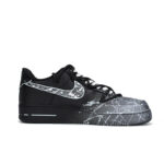 [Custom Starlight]  Air Force 1 Skateboard Shoes Unisex Low-Top White/Blue/Silver - Image 2