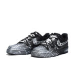 [Custom Starlight]  Air Force 1 Skateboard Shoes Unisex Low-Top White/Blue/Silver - Image 3