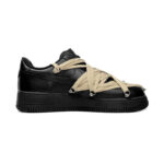 [Custom Black nine-pointed star straps for both men and women]  Air Force 1 Skateboarding Shoes Unisex - Image 2