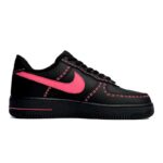 [Custom Men's black pink with rose red stitching]  Air Force 1 Skateboarding Shoes Men - Image 2