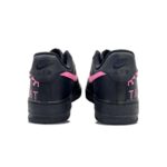 [Custom Black powder pixel]  Air Force 1 Skateboarding Shoes Unisex Low-top Black/pink - Image 4