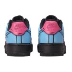 [Custom AF1 South Coast 2D Blue Pink]  Air Force 1 Skateboarding Shoes Men - Image 4