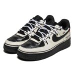 [Custom Hot steps]  Air Force 1 Skateboarding Shoes Unisex Low-top Black - Image 4
