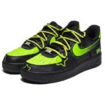 [Custom Men's Green Shadow Storm]  Air Force 1 Skateboarding Shoes Men Low-top Black - Image 4