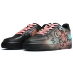 [Custom Male summer party black fan]  Air Force 1 Skateboarding Shoes Men Low-top Black/Pink - Image 4