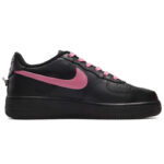 [Custom Male Shadow Floyd black pink]  Air Force 1 Skateboarding Shoes Men Low-top Black/Pink - Image 2