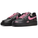 [Custom Male Shadow Floyd black pink]  Air Force 1 Skateboarding Shoes Men Low-top Black/Pink - Image 3