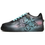 [Custom Male punk bear black, blue and pink]  Air Force 1 Skateboarding Shoes Men - Image 2