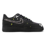 [Custom Men's graffiti Abi color black]  Air Force 1 Skateboarding Shoes Men - Image 2